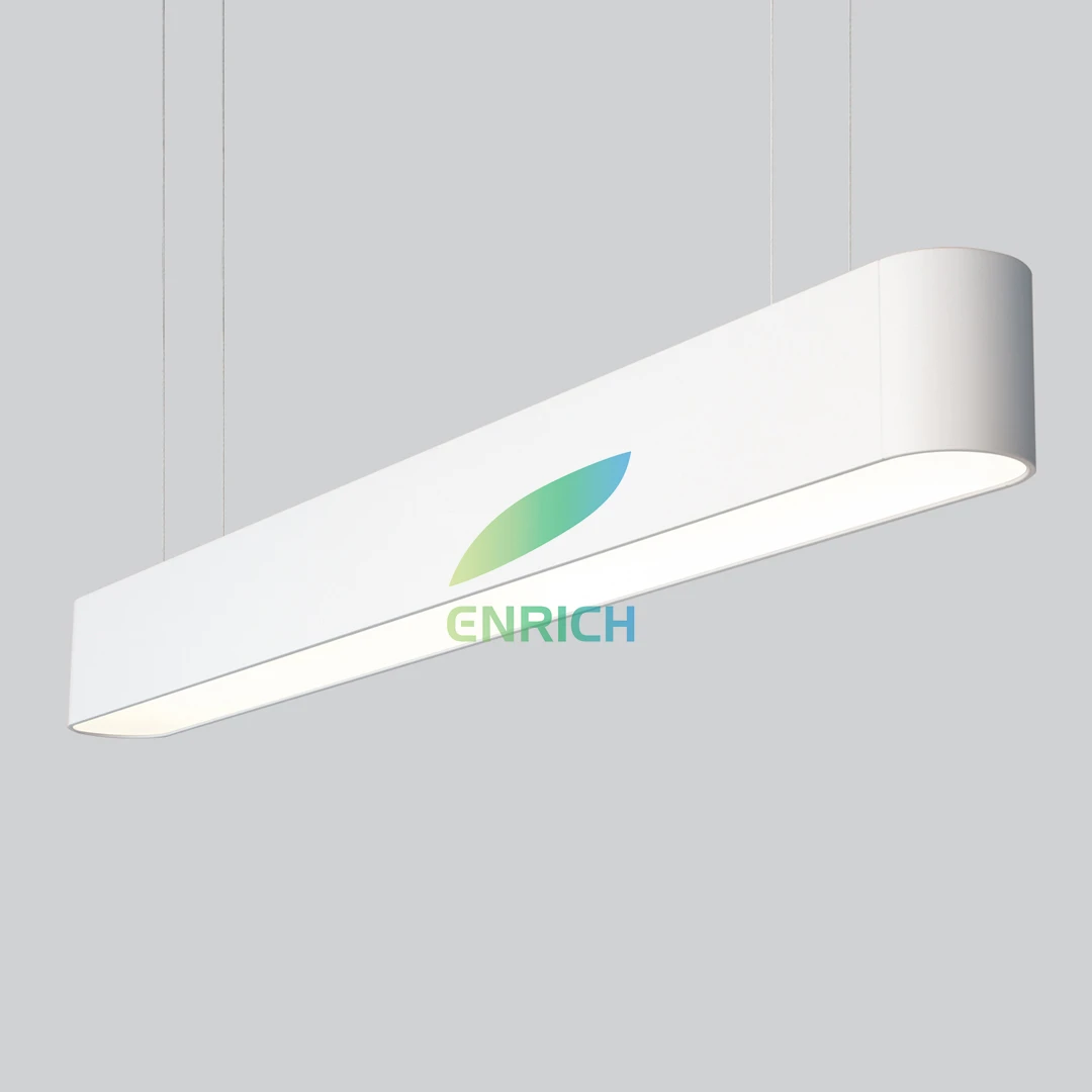 Round Corner Aluminium Profile LED Linear Light Flicker Free 3000K 4000K 6000K Office Lighting