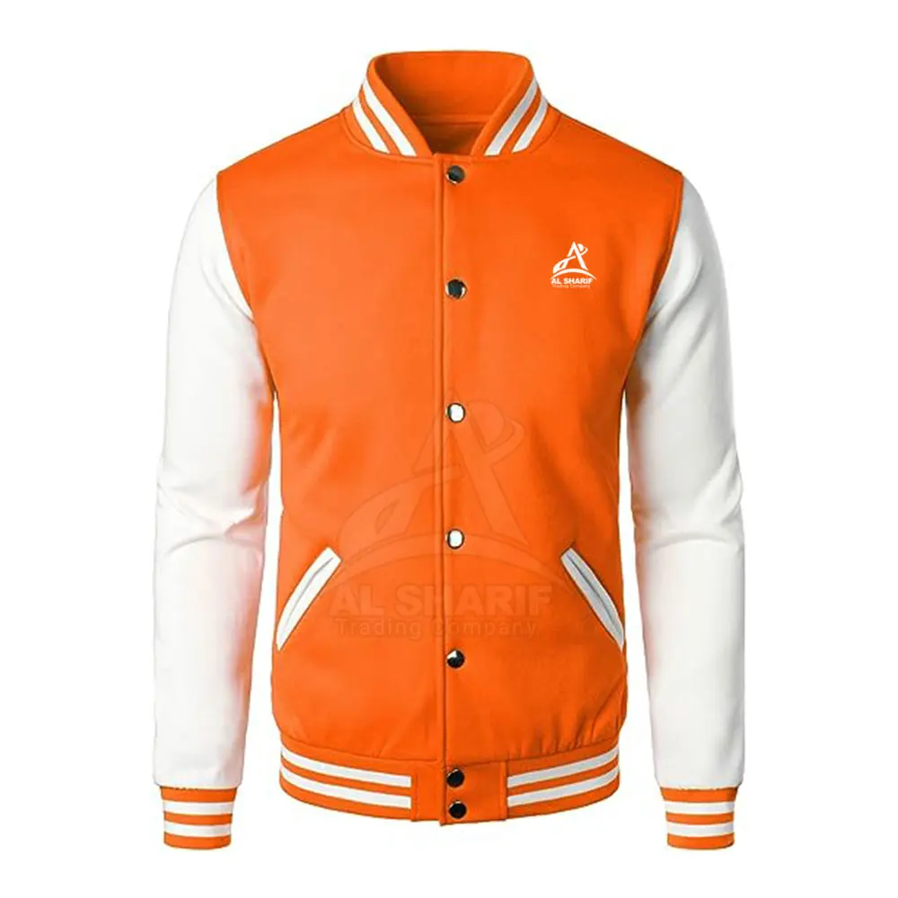 New Arrival Adults Size Men Varsity Jackets Low Moq Windproof Men