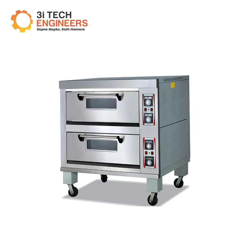 Commercial Double Deck Oven Bakery Gas Pizza Oven Gas Bread Baking Oven