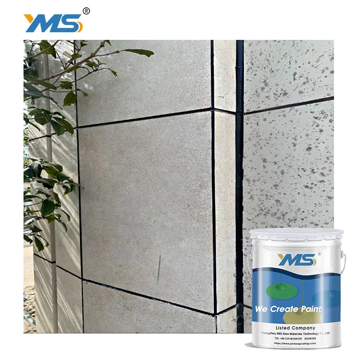 Free Sample Natural Stone Textured Exterior Wall Paint YMS Water-Based High Adhesion Liquid Coating Excellent Spray Application