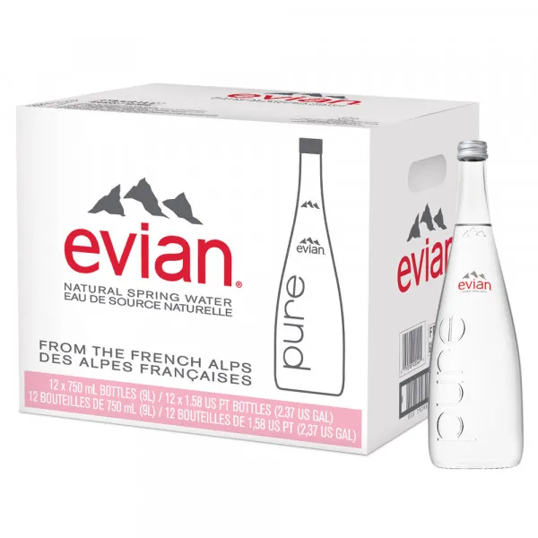 Evian натуральный бутилированный минеральный натурный набор для продажи