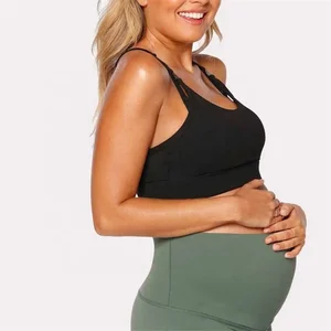 Breathable Eco-Friendly Anti-Bacterial Womens Maternity Nursing Clothing Yoga Gym Fitness Wear High Support Breastfeeding Summer