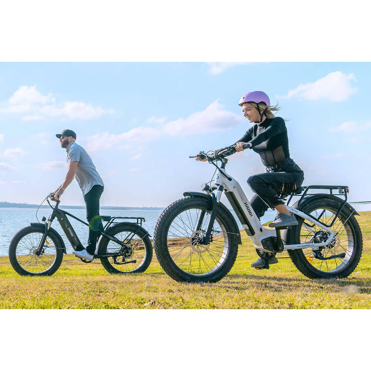 HAOQl All-Terrain White Eagle Elektro-Citybike – Vielseitiges E-Bike