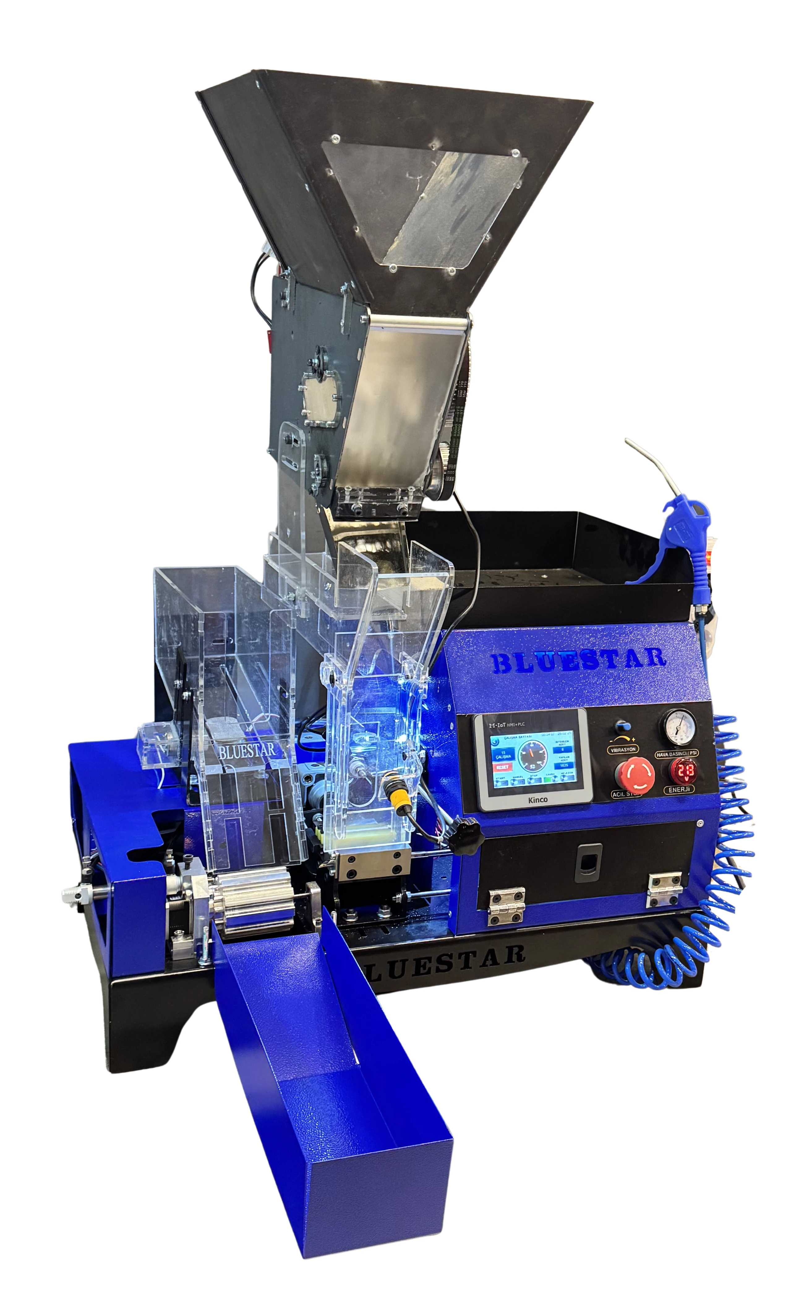 fully automatic cigarette injector New Blue Star Pneumatic Fully Automatic Cigarette Rolling Machine DOUBLE  INJECTOR 6000 PER HOUR