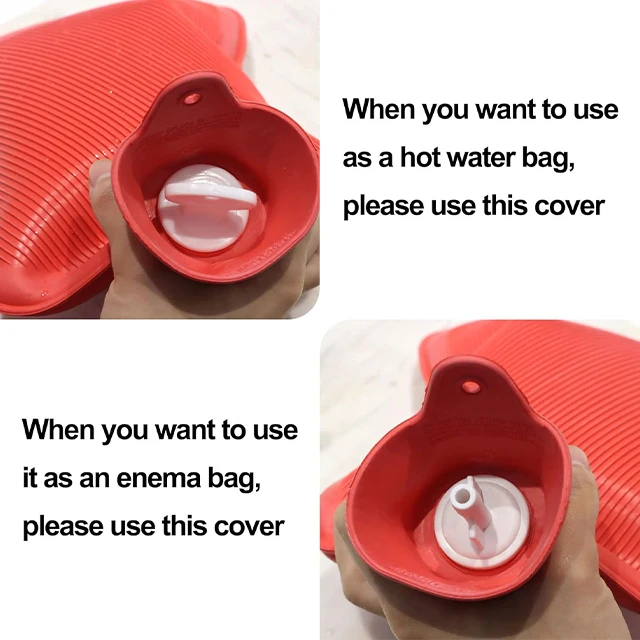 2L Capacity Red Color of  Enema Kit  Colon Detox Cleanse, with Coffee Enemas for Men and Women