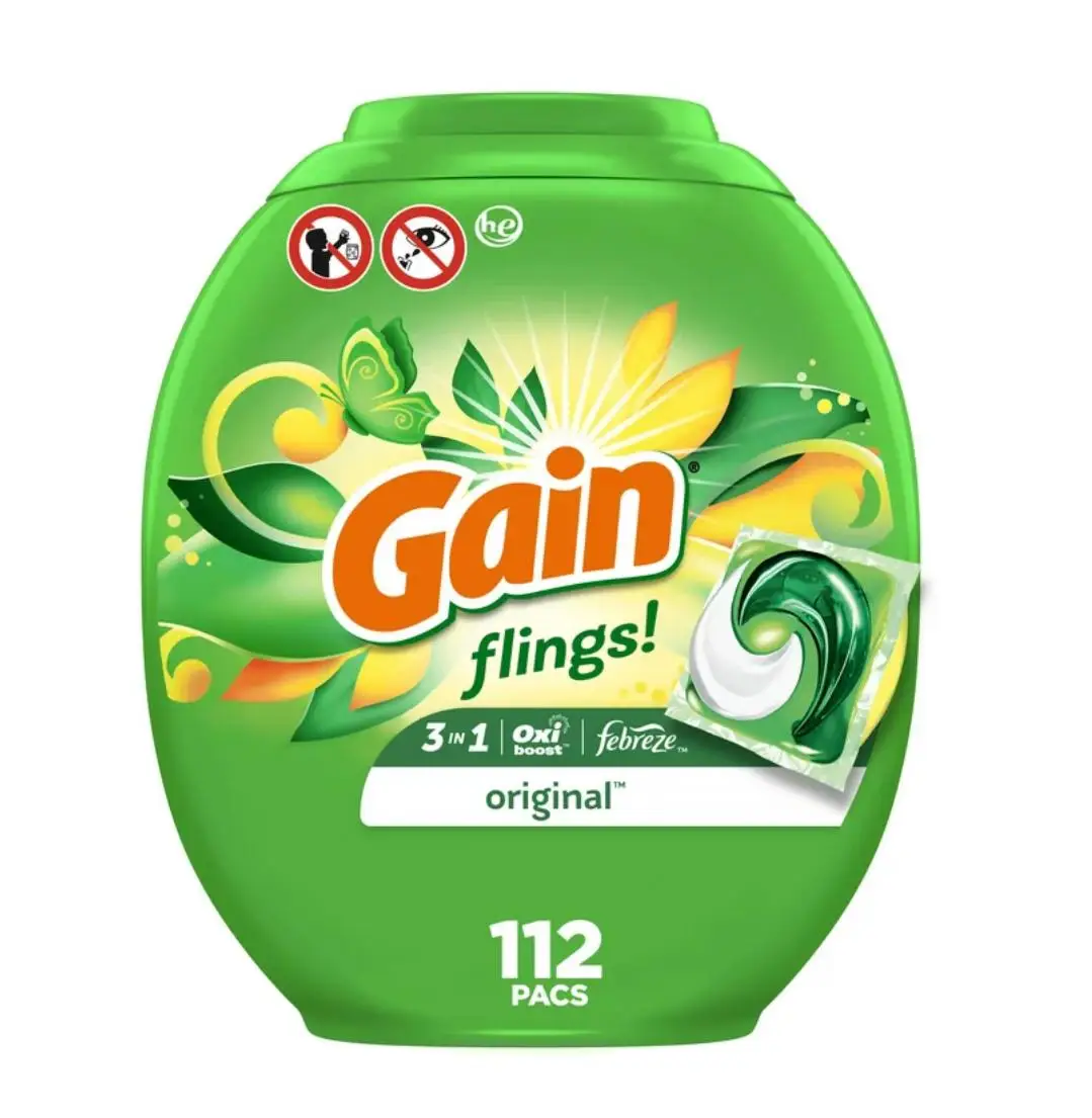 Gain Flings Laundry Detergent Soap Pacs,112 Ct,Original Scent Buy