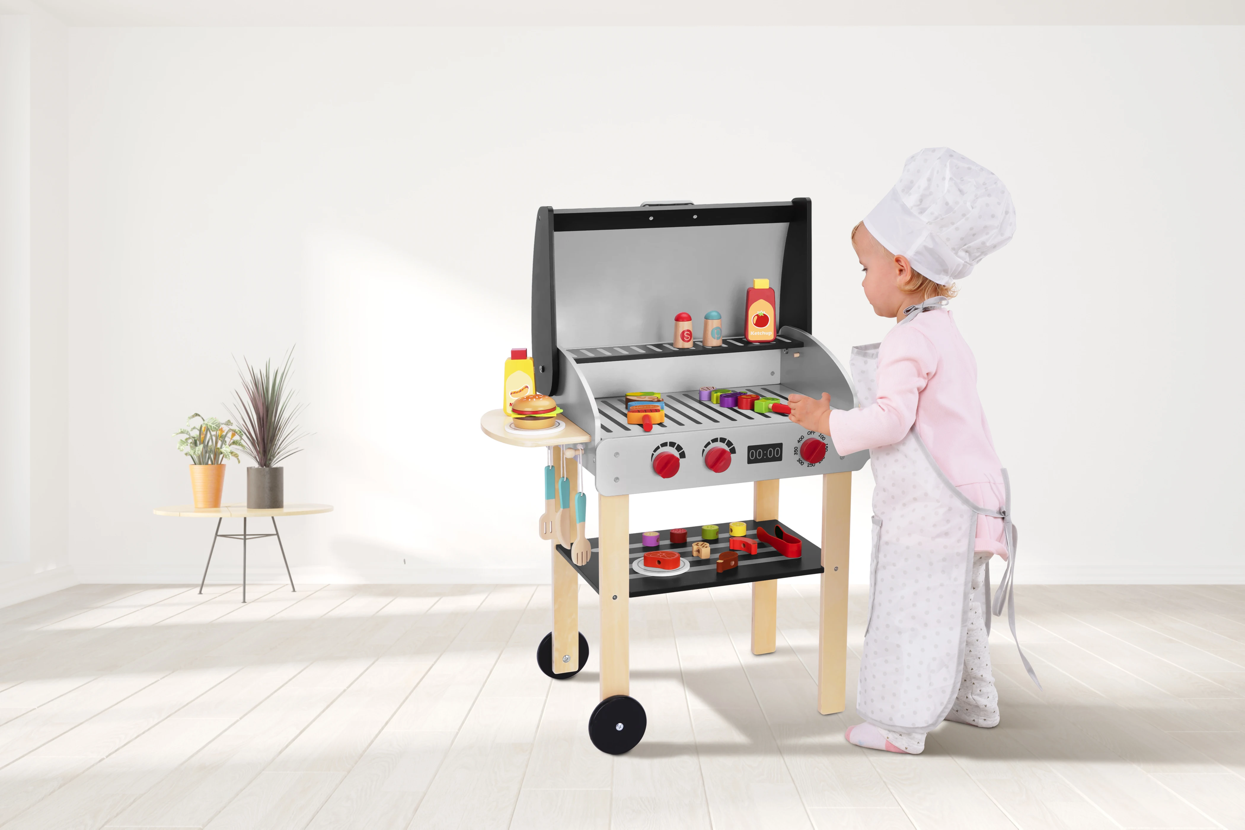 Ensemble Barbecue Jouet 21/27 Pièces Pour Enfants - Cuisine Imitation, Grillade Simulée En ABS Dès 3 Ans
