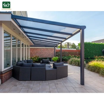 Modern Solarium Conservatory Garden House Glass Room Villa Sunroom Veranda Design for Backyard Tempered Glass Roof System