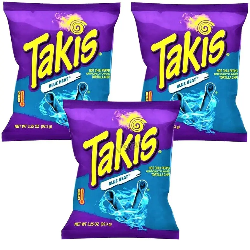 Takis Blue Heat Hot Chilli Pepper Tortilla Chips - 92.3g