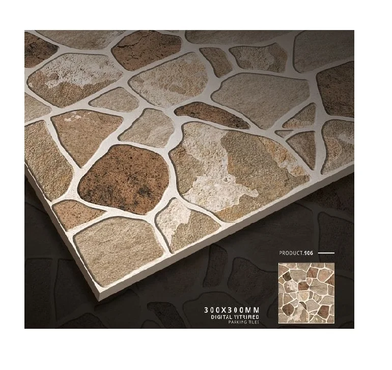 High Selling 300x300mm Porcelain Matt Finish Non-Slip Industrial Design Parking & Outdoor Floor/Wall Tiles Lifetime Warranty KC