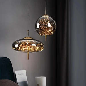Hanging Light Ball Stylish Party Art Deco Wedding fairy Light starburst Polymorphiglass Drop Pendant Lights for Restaurant
