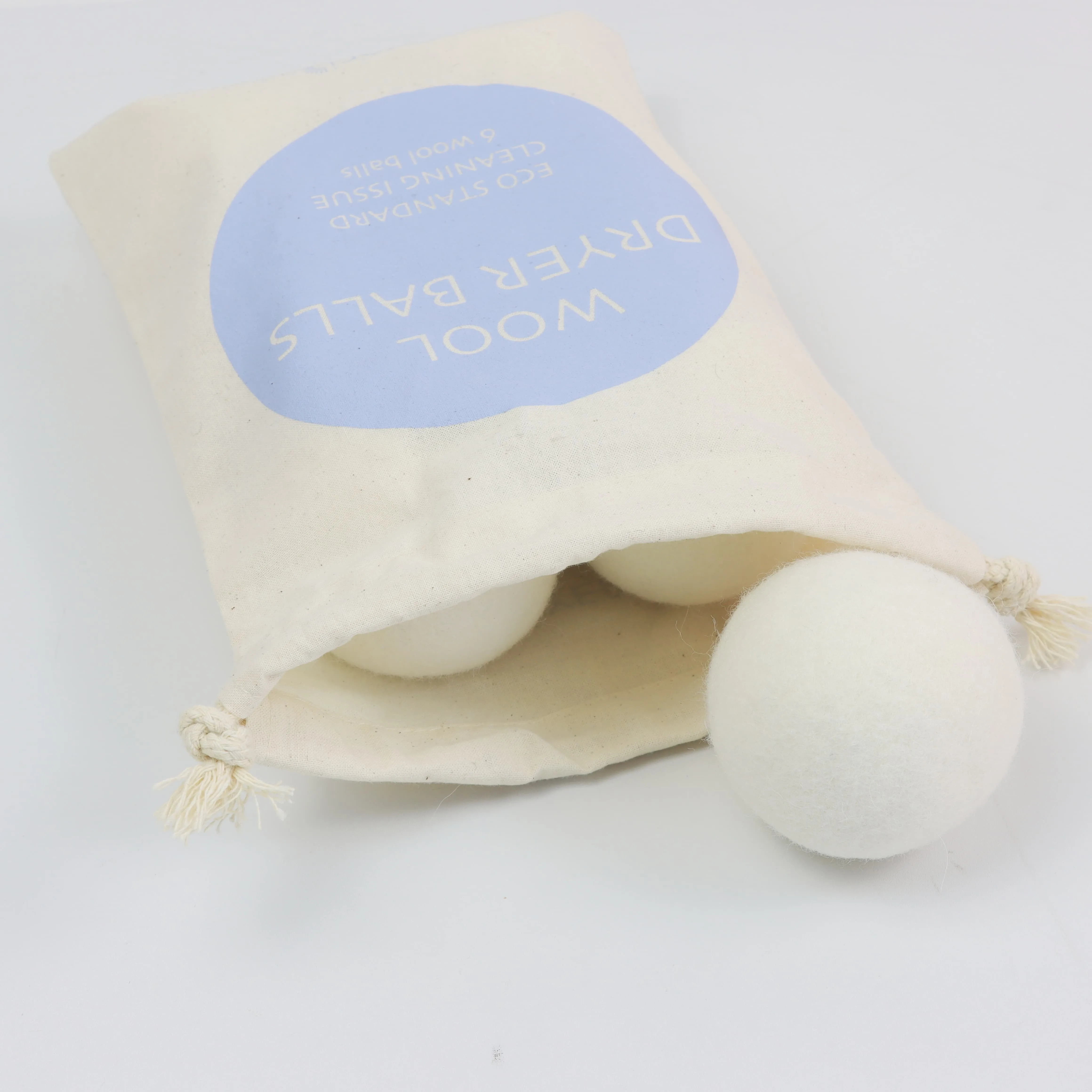 Premium Wool Ball Cotton Pouch Packaging