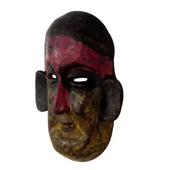 Handgemachte moderne mehrfarbige Holzgesicht mit groen Ohren Skulpturen  Figur Statue Home Decor Geschenk artikel WS-64/52827| Alibaba.com