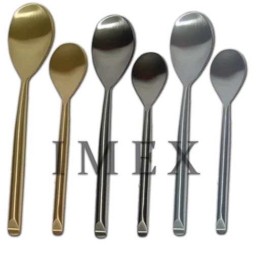 Stainless Steel Black Spoons And Forks Set High Quality Modern And