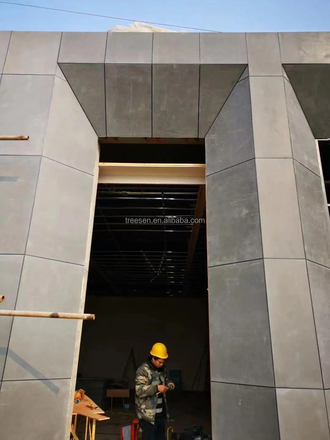 Compressed Fiber Cement Boards Cladding Siding Panel White Color ...