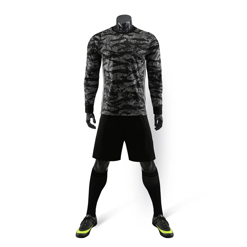 Custom Made Soccer Uniform Set World Club Team Football Jerseys Black