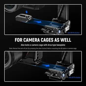 NEEWER PS013 Foldable V Mount Battery Plate with Arca Type QR Plate detail image