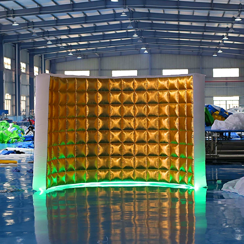 Customizable Color 360° Inflatable LED Photo Booth Enclosure Compatible ...