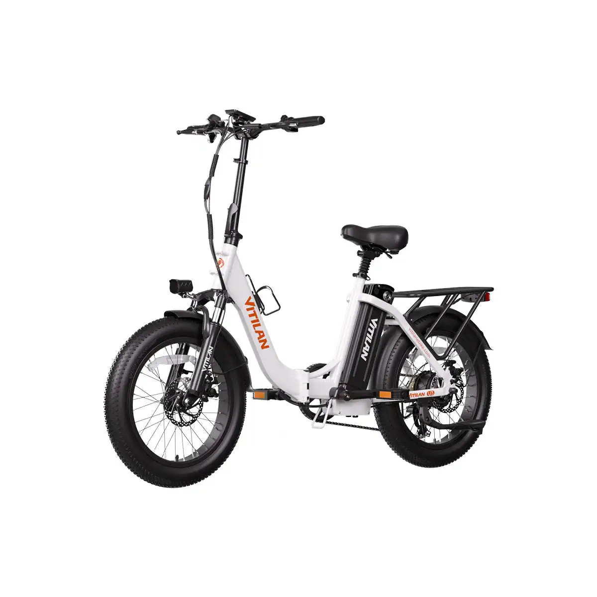 U3 Premium Electric Folding Bike with Full Suspension and Foldable Fat Tire Providing Comfort and Stability