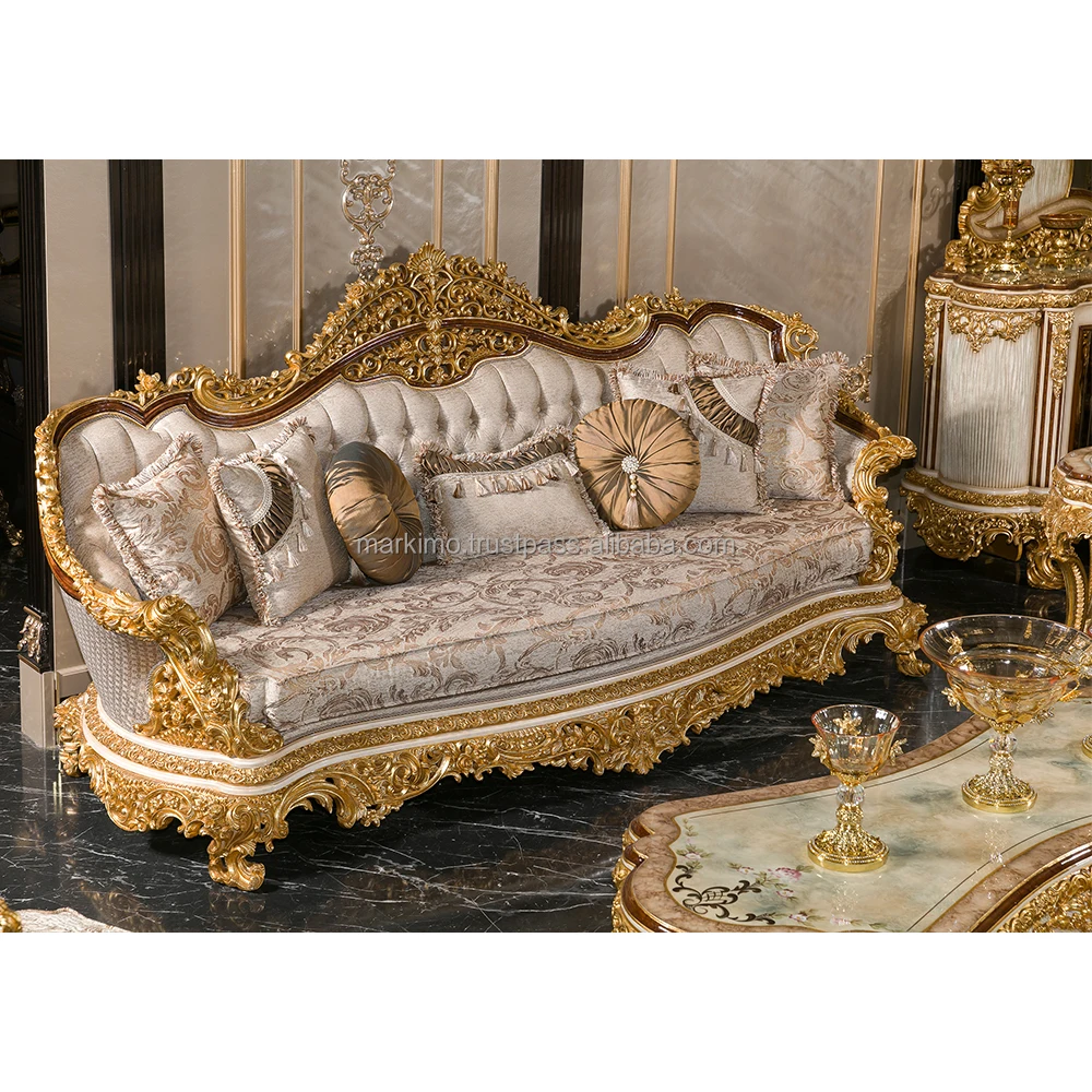 Turkish Luxury Antique Traditional Black Gold African Classical Baroque