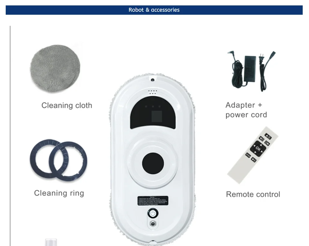 Wholesale window cleaner robots electronic home appliance glass window vacuum with remote control