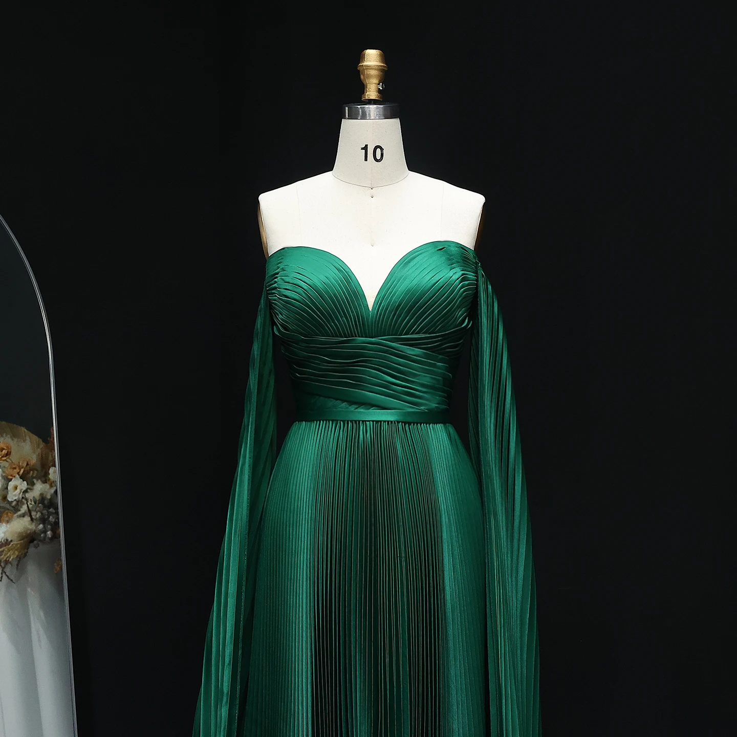 Sharon Said SF210 Emerald Green Strapless Evening Dresses Sharon Said SF210 Emerald Green Strapless Evening Dresses