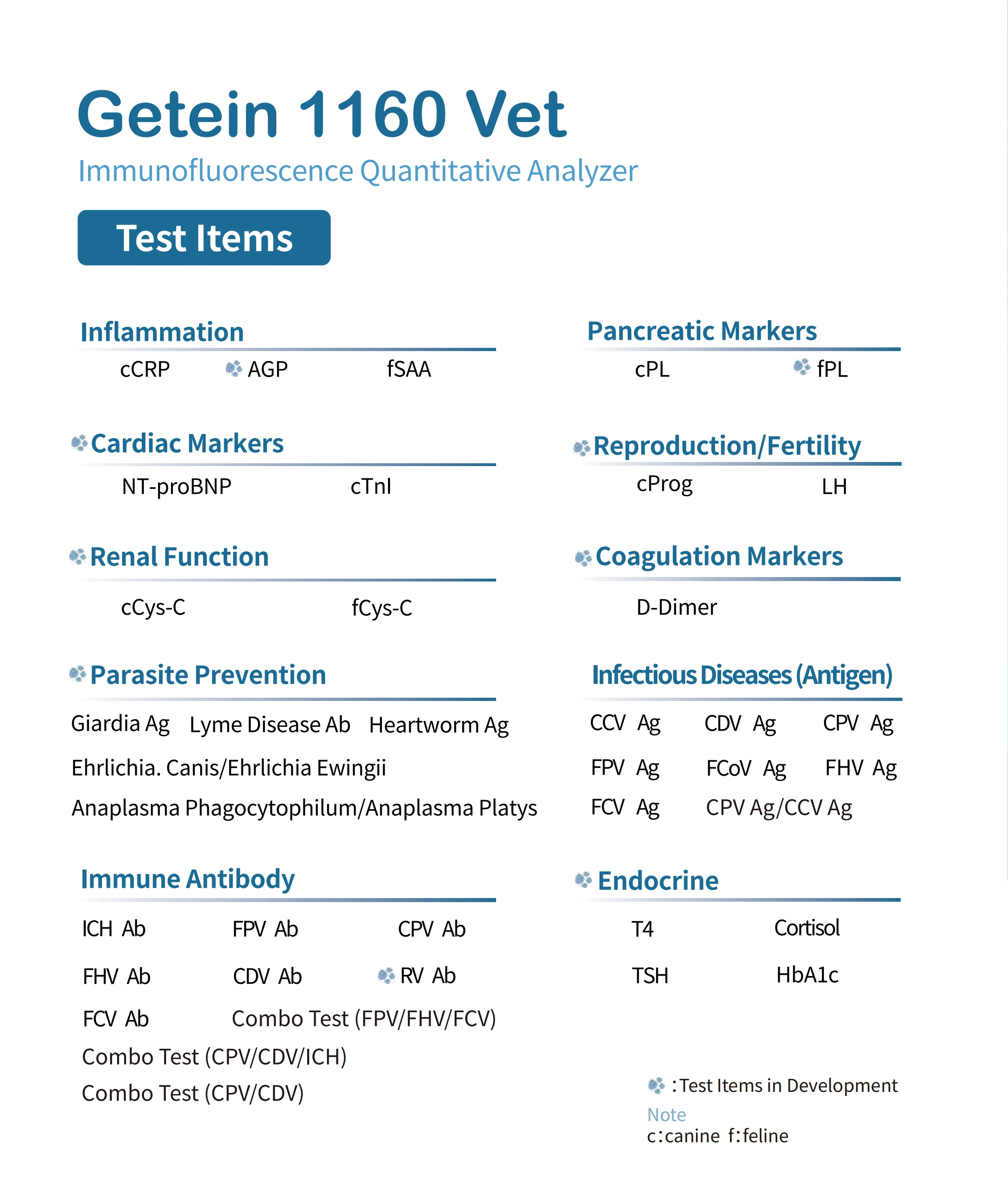Getein 1160 Vet Immunofluorescence Analyzer Getein 1160 Vet Immunofluorescence Analyzer