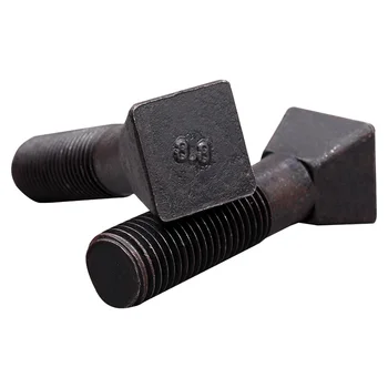 ASME B18.9 No.4 Black Oxide Carbon Steel square Head Countersunk Plow Bolt