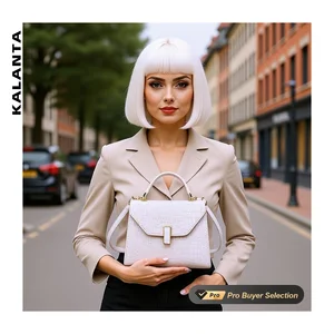 KALANTA Summer Handbags Summer Online Polyester Style Main Handle Flap Open Chinese Daily Medium Quiet Sacs