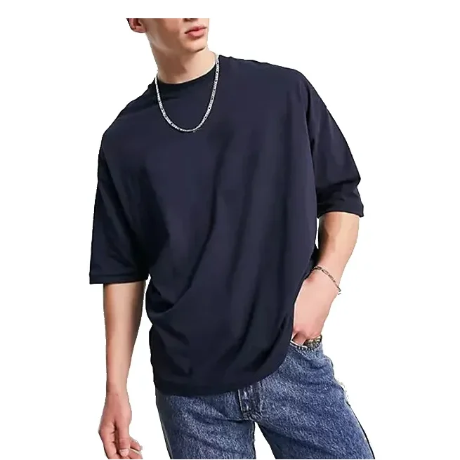 Drop Shoulder Casual Plain Pink Streetwear Plus Size Men's T Shirts Breathable Oversized Custom Unisex T-Shirts619_voghion.com