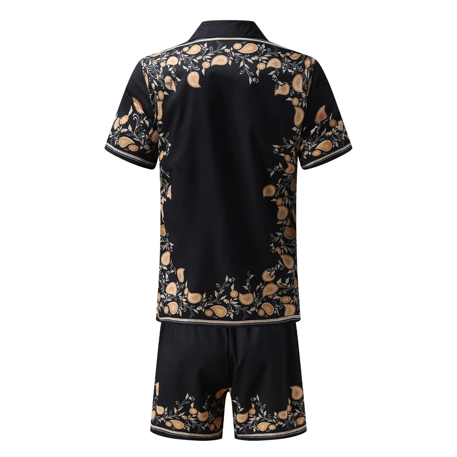 Oem Custom Print New Hawaiian Beach Wear Herren Shi Sho Set Herrenhemd Sommerkleidung Farbdruck mit kurzen Ärmeln33_voghion.com