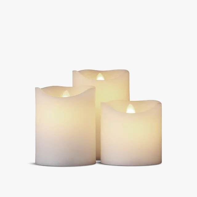 11 Inch Long Realistic Plastic Flameless Led Taper Candles With Yellow Flickering Light Battery