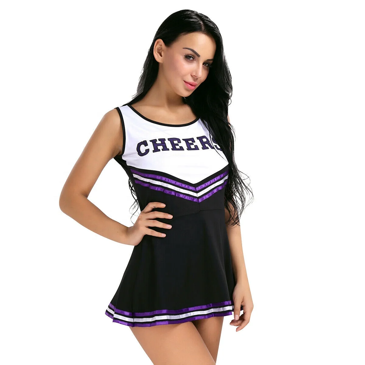 Women Sexy Performs Custom Cheerleading Dresses Uniforms With Pompom ...