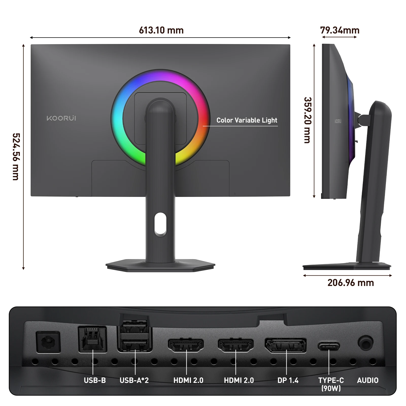KOORUI S2741LM 27-Inch 4K UHD Gaming Monitor - 160Hz Refresh Rate
