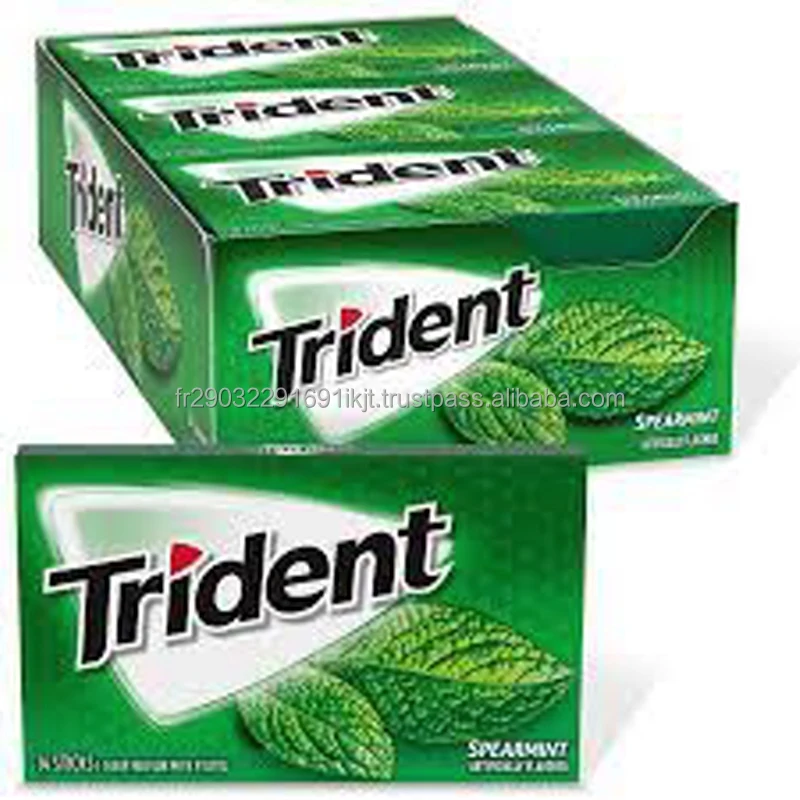 Cheap And Quality Trident Spearmint Chewing Gum Buy Trident Gum Sugar