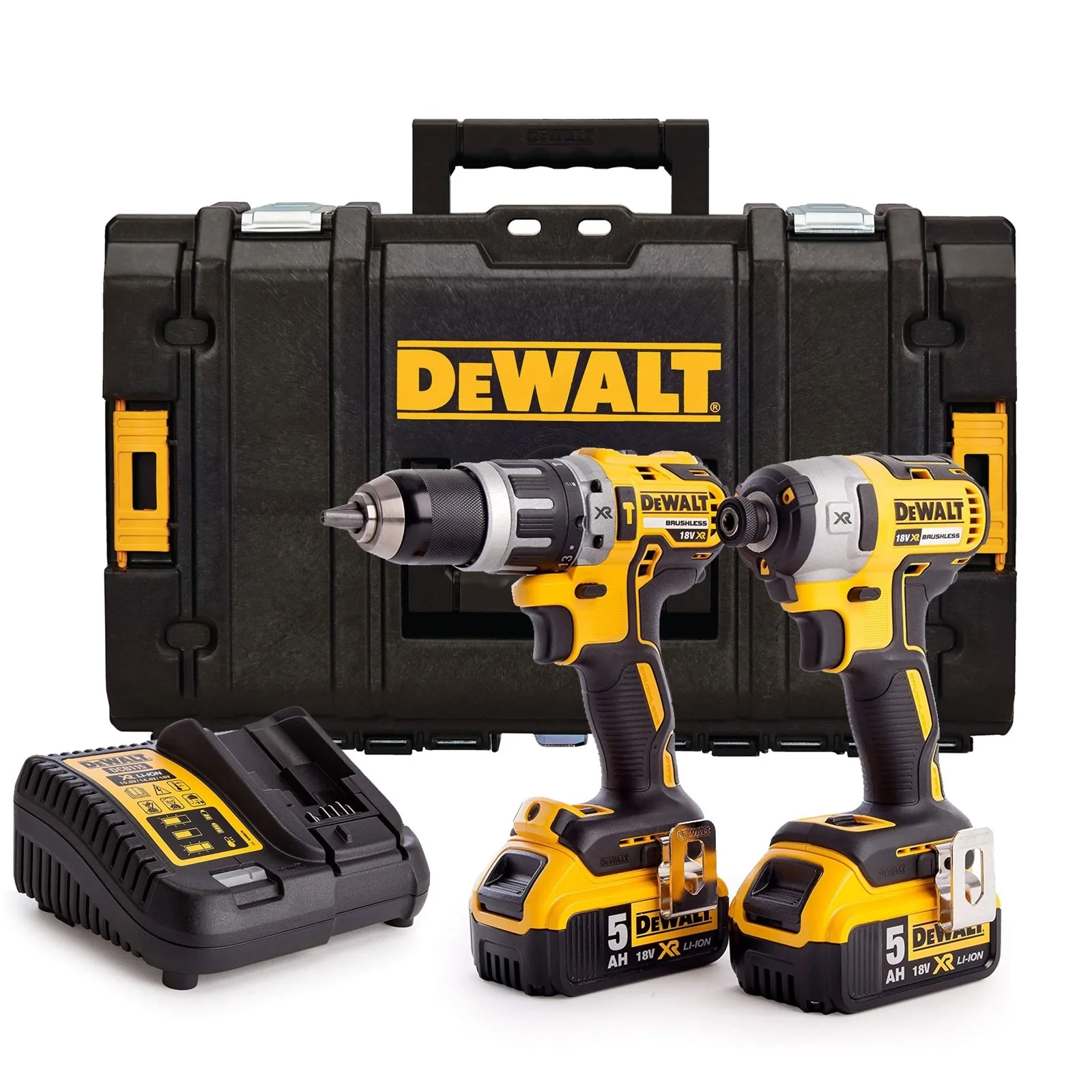 Dewalts Dck2032p1xe 18v 5ah Xr Liion Cordless Brushless 2pce Combo Kit Buy Hydraulic