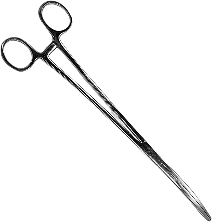 Fishing Forceps Micro Serrated Hemostatic Clamps Curved/straight With