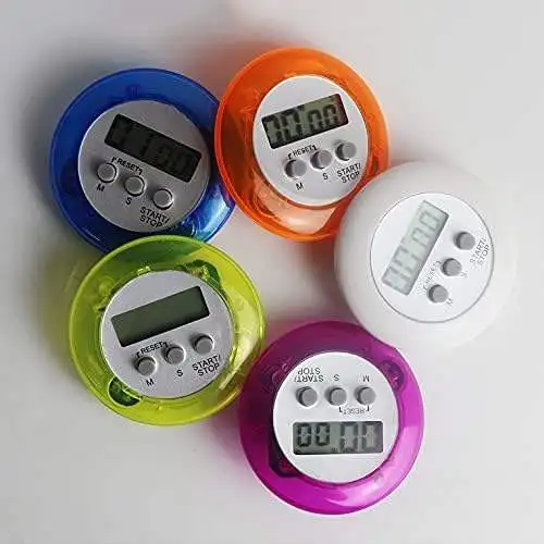 Classical Hot Sale Mini Magnetic Round LCD Digital Kitchen Cooking Gadget Countdown Alarm Timer