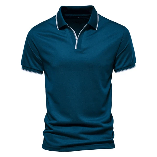 On Demand Top Quality Mix Color Combination Polo Collar Men T-shirts Custom Size Golf Clothing Classic Collar Men Polo T Shirt