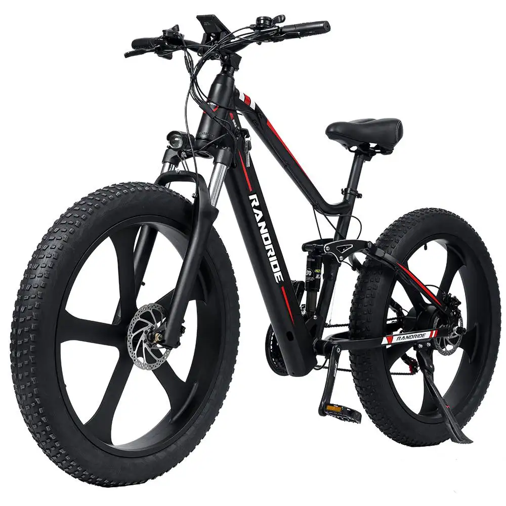 RANDRIDE YX90M Electric Mountain Bike 26 Inches Full Suspension Frame