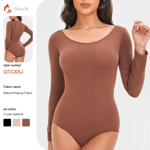 High Quality Colorful Shapewear Women Tummy Control High Waist Slimming Plus Size Bodysuit Breathable Adjustable Crotch Closure