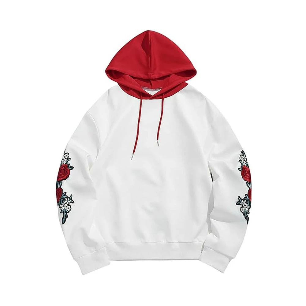 Custom Quality Mens Pullover Hoodies with Custom Embroidery Oversized Streetwear for Spring Hooded Unisex Solid Pullover Hoodies