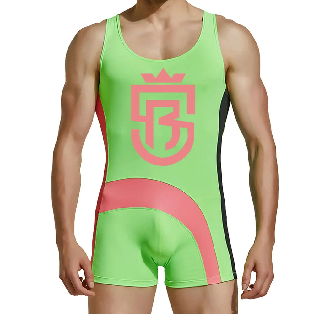 Custom Design Sublimation Sexy Mens Usa Wrestling Singlet Buy