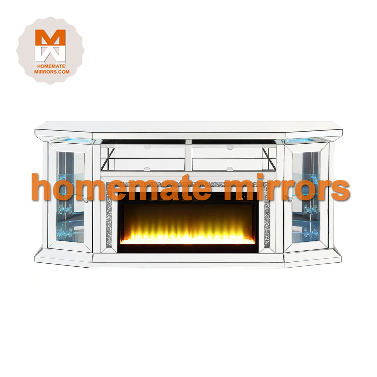 Hot Sell Competitive Mirror Tv Stand With Fireplace Buy Mirror Tv