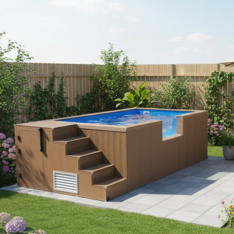 Small Size Family Prefabricated Wooden Hot Water Jacuzzis Spa Pool
