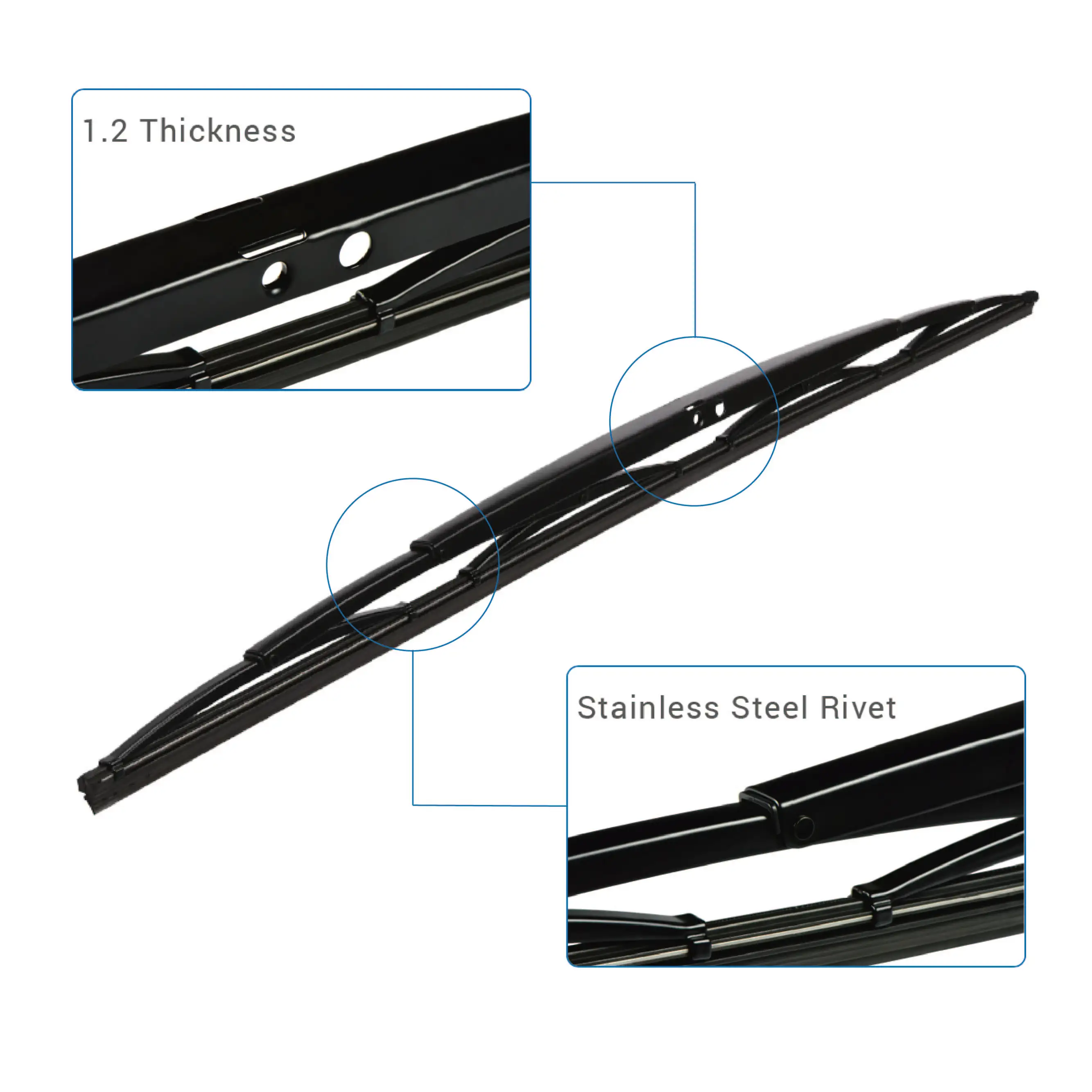 Nature Rubber Bus Heavy Duty Wiper Blade Automotive Parts - Buy Car ...