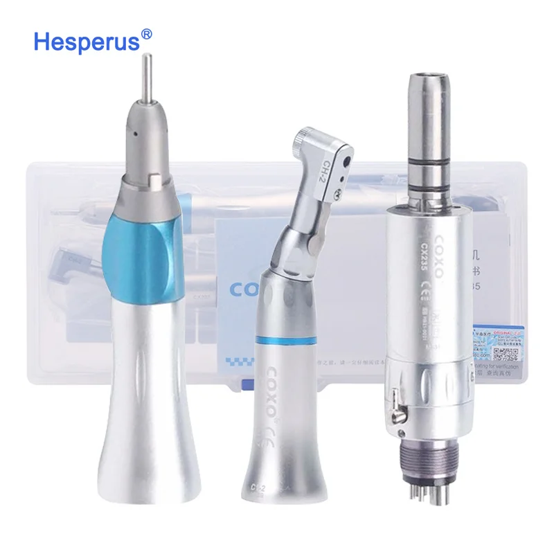 CX235 COXO 2/4 Holes Contra Angle/Air Motor/Straight Handpiece Without LED Handpiece Kit COXOs Low Speed Dental Handpiece
