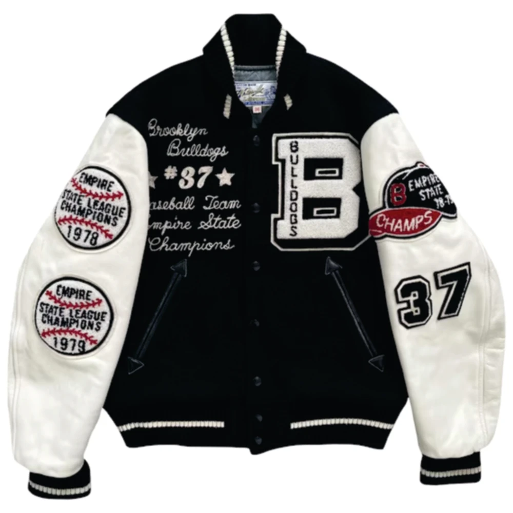 Varsity Jacket Leather Sleeves Vintage Men's Varsity Letterman