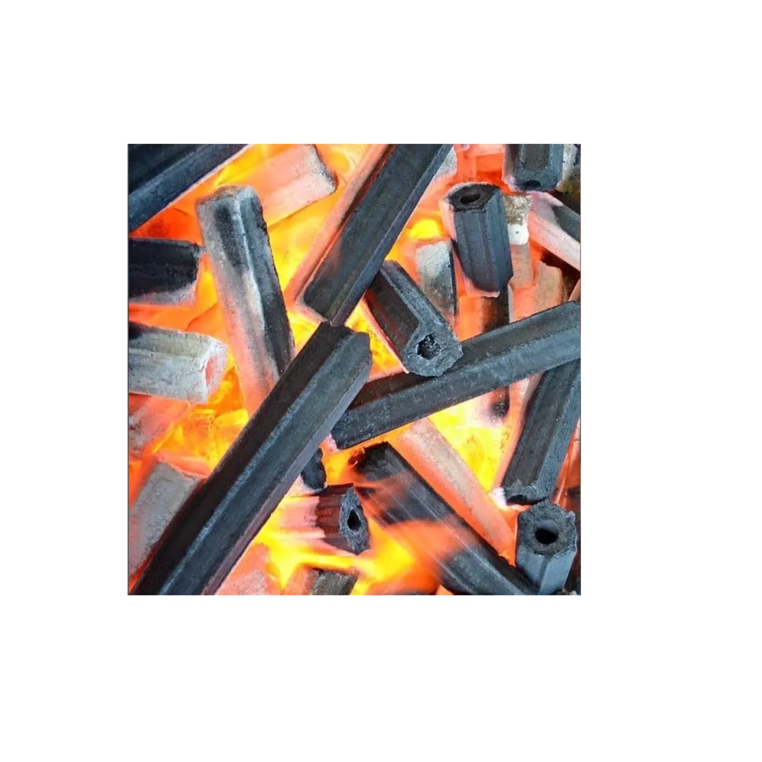 Wholesale Custom Private Label Round Charcoal Black Bamboo Black 50kg Bags 25 Tons Silver Wood Golden  Shisha Charcoal