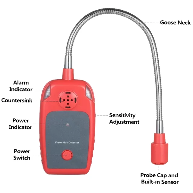 Wintact Wt8827 Freon Gas Detector Handheld Industrial Freon Halogen